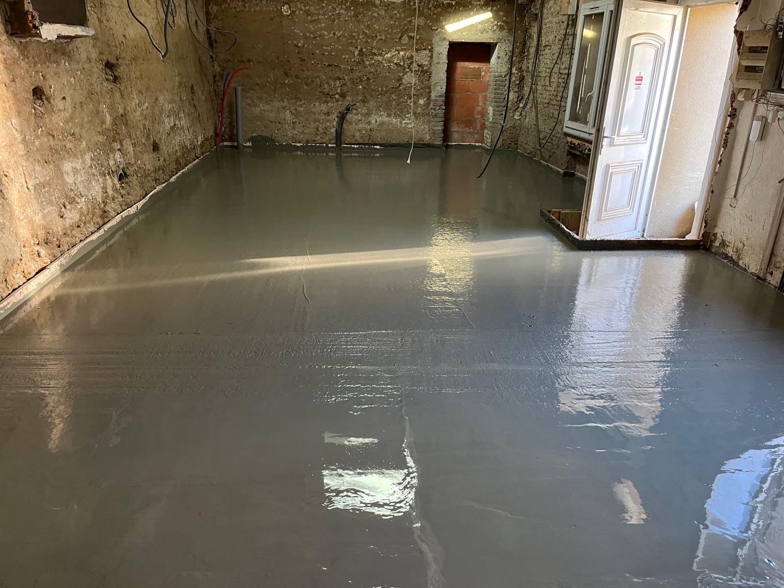 Dalle béton lissée